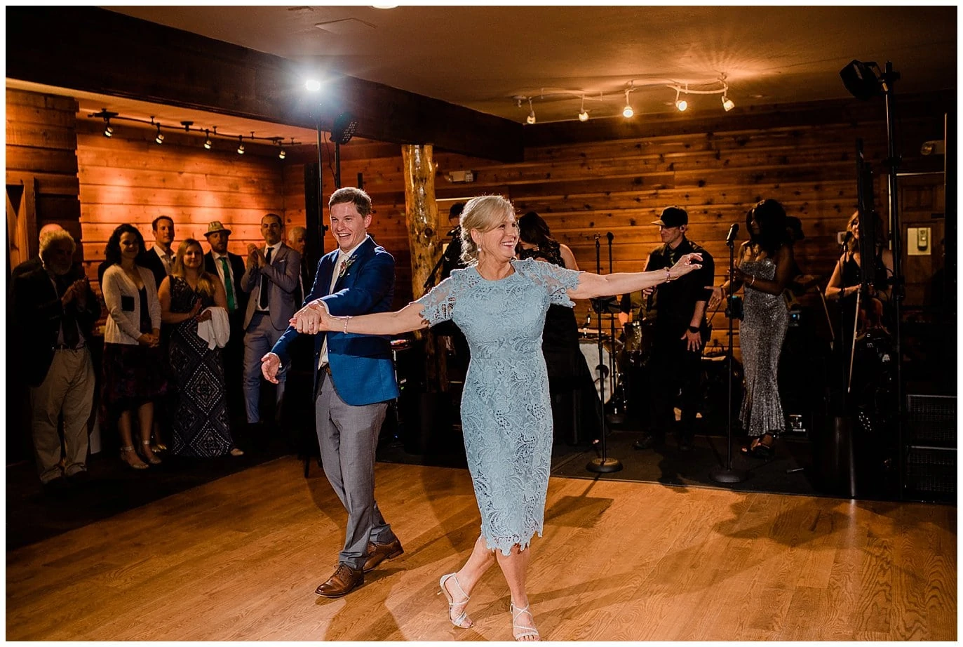 mother/ son dance wedding reception photo