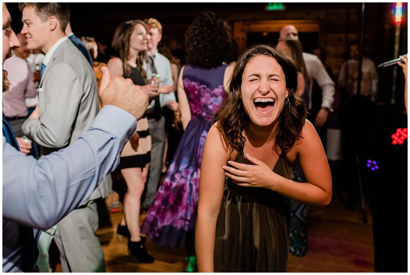 fun dances Colorado wedding reception photo
