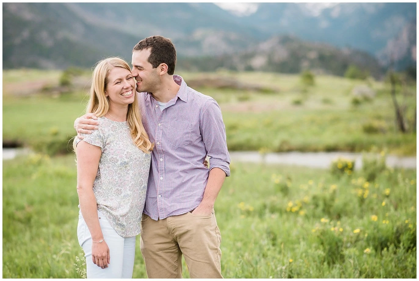 sweet Rocky Mountain National Park Engagement