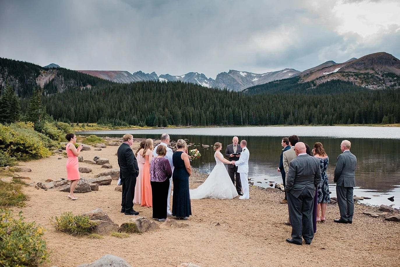 Lakeside elopement at Long Lake Colorado