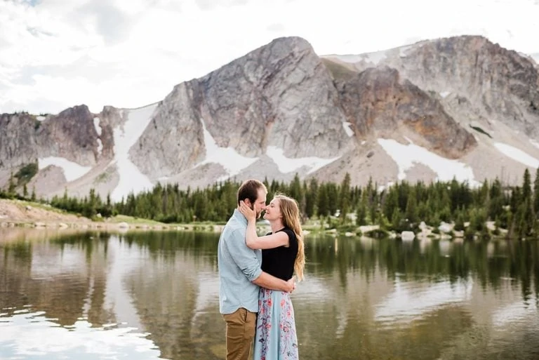 Medicine Bow Engagement | Monica and Tom | Mirror Lake Engagement