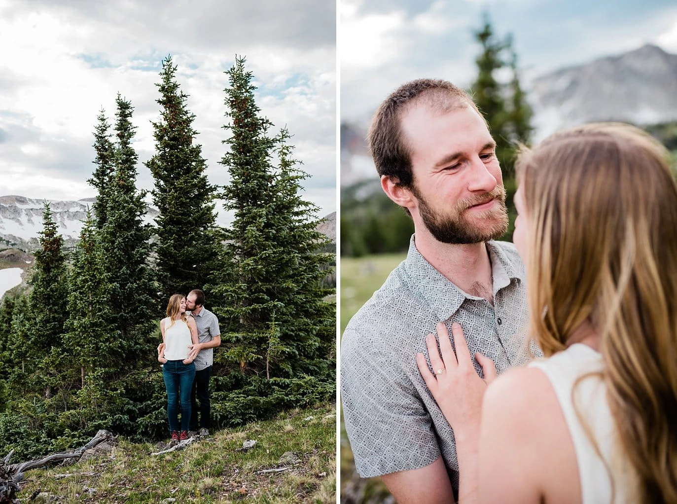 outdoor wyoming engagement photo