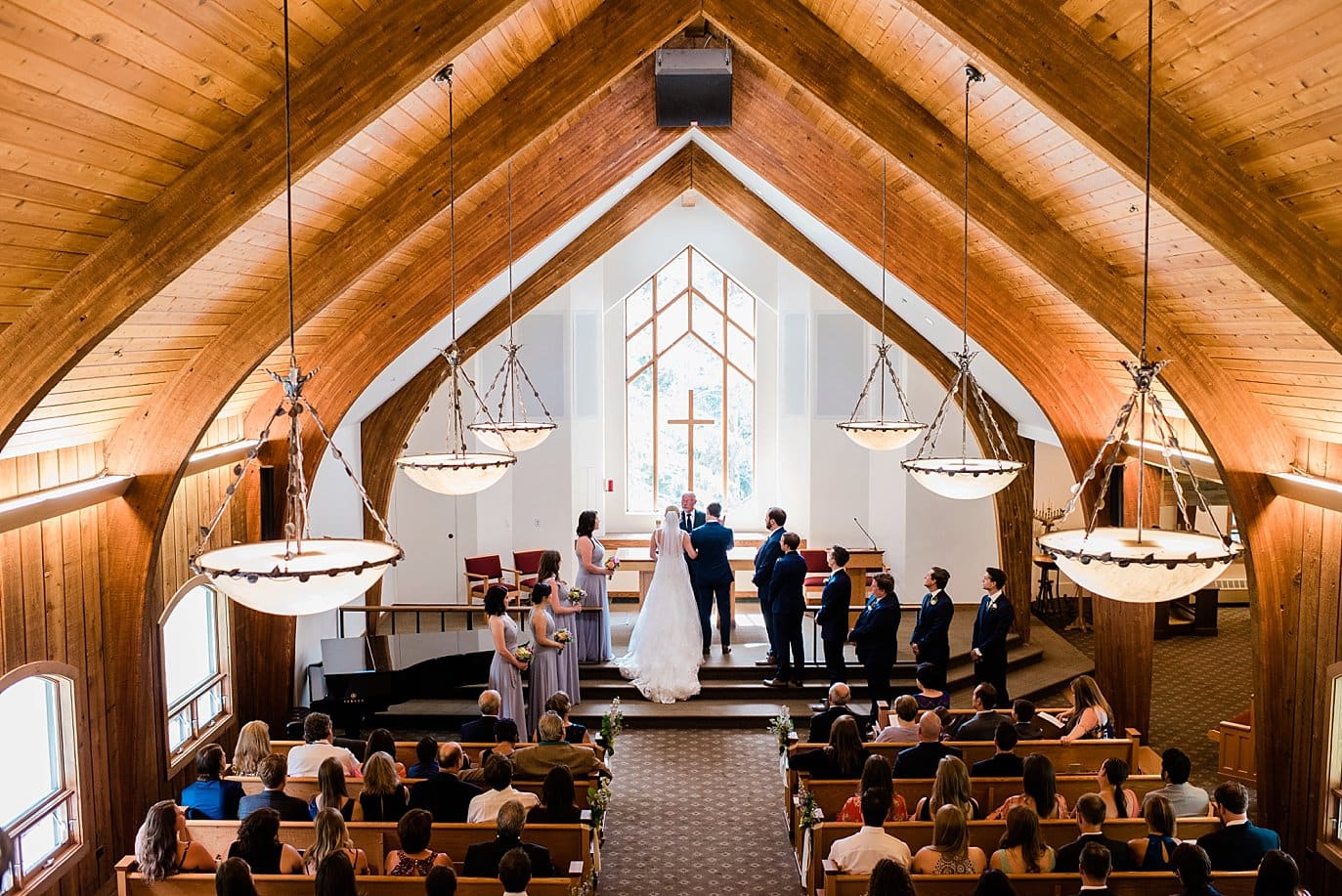 Vail Interfaith Chapel wedding by Beaver Creek wedding photographer Jennie Crate