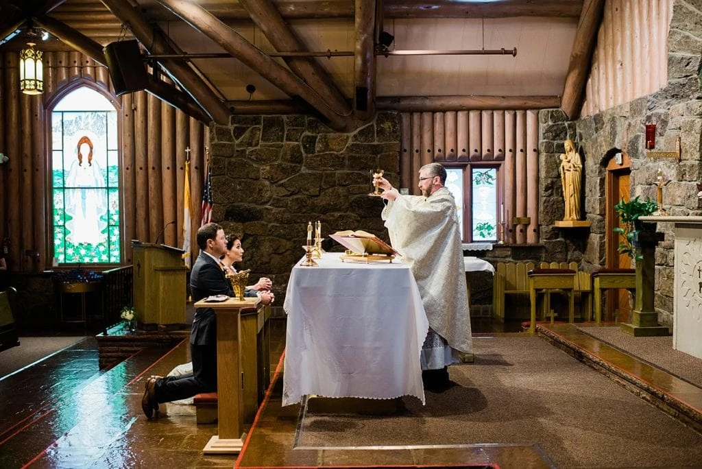 Communion at Our Lade of the Mountain Catholic Church photo