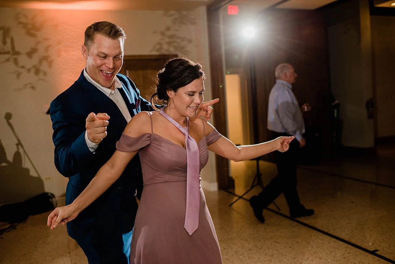 wedding reception dancing at The Forum Wichita Falls wedding by Austin wedding photographer Jennie Crate