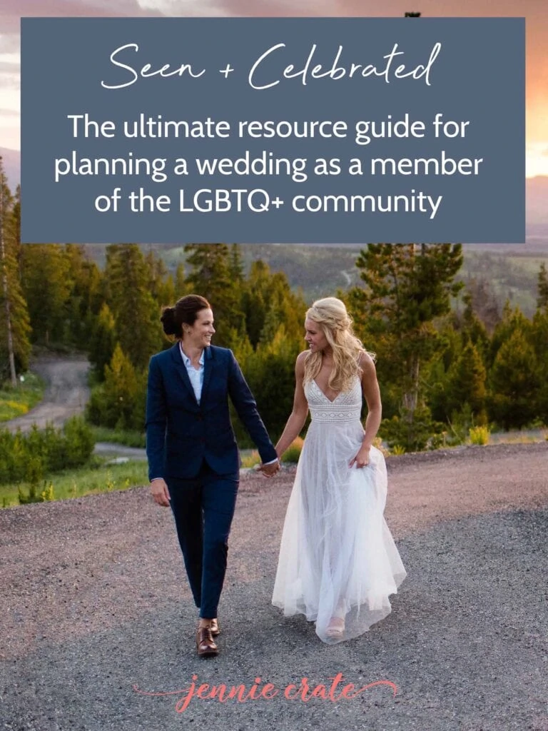 LGBT Wedding Guide by Colorado Gay Wedding Photographer Jennie Crate photographer