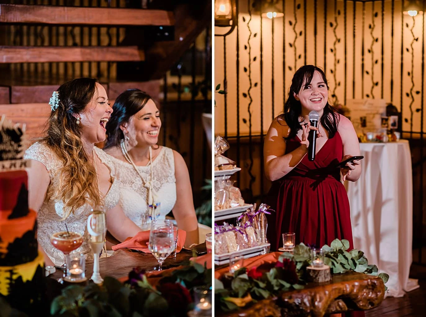 emotional speeches at Deer Creek Valley Ranch same-sex wedding by Denver LGBT wedding photographer Jennie Crate