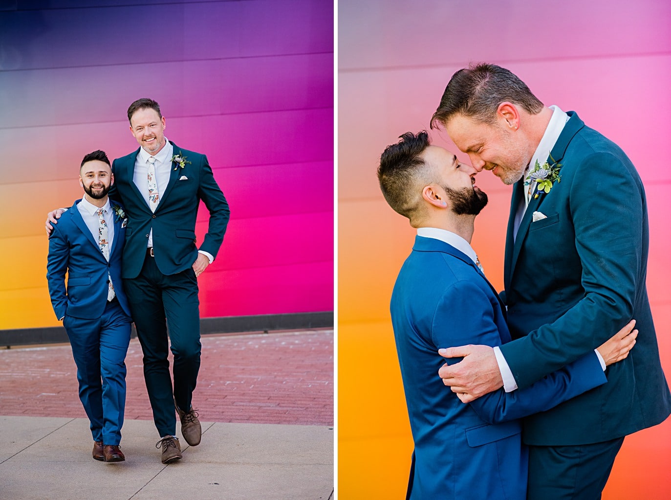 rainbow couples photos denver gay wedding