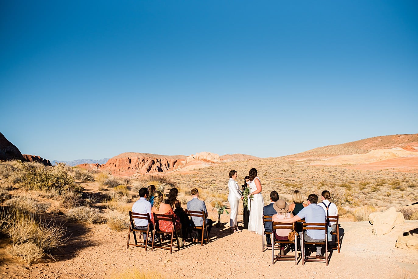 intimate valley of fire state park wedding