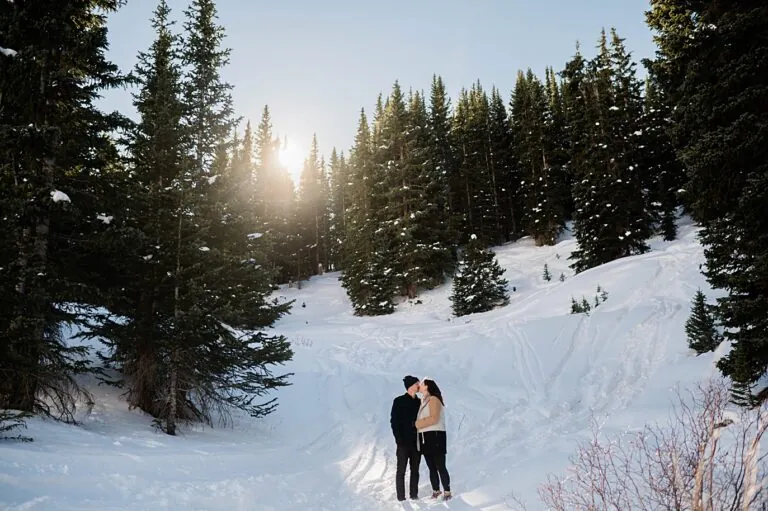 Winter Skiing Engagement | Shelly and Parker