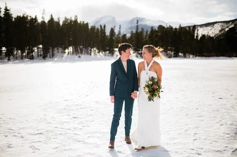 Kelly and Nichole’s Sprague Lake Elopement